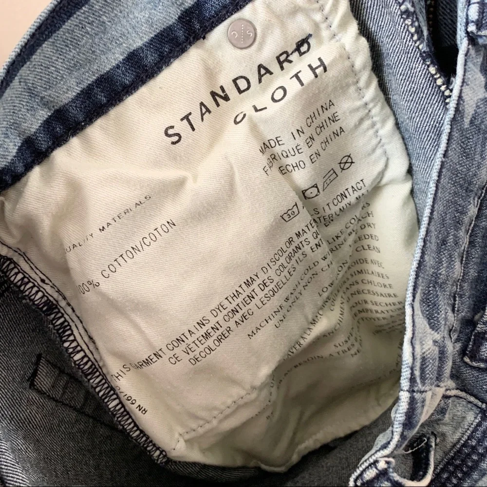 NWOT Stars & Stripes cutoff long short denim by standard cloth